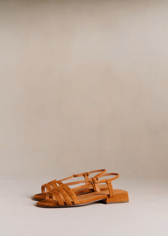 Sezane Women's Josepha Low Sandals - Caramel (Size 6)