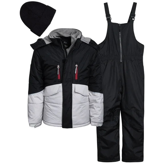 iXtreme Boys Snowsuit Set - 2 Piece Insulated Ski Jacket and Snow Pants Overall Bibs for Boys Size:2T