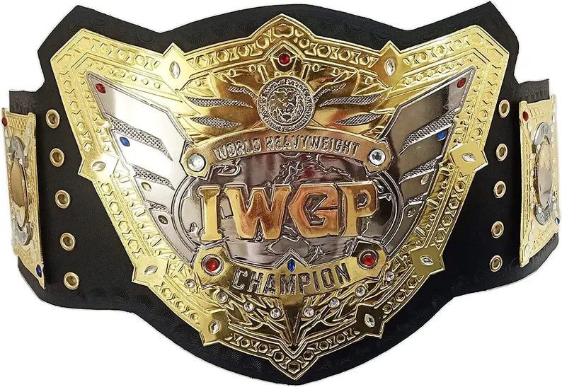 IWGP World Heavyweight Wrestling Championship V5 Replica Tittle replica best gift for wrestling , boxing lover- Replacement Jewels Included !! (Minor Scuffs , and a couple Jewels missing on the front)