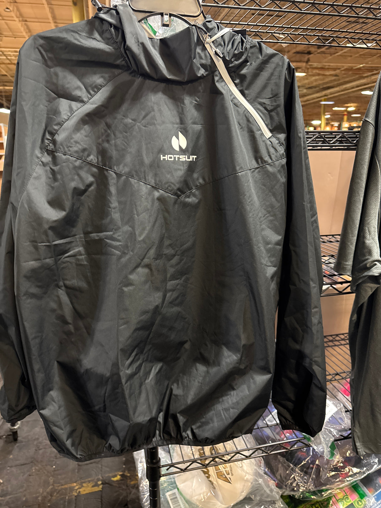 HOTSUIT Sauna Suit for Women Anti Rip Sweat Suit for Weight Loss Odorless Sauna Jacket Pant for Workout Gym, Black, 3XL