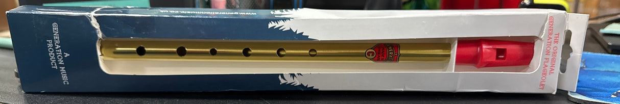 Generation G-17C Tin Whistle - Brass - C Flat