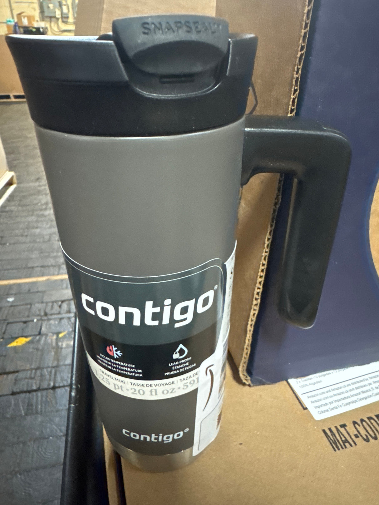 Contigo Superior 2.0 Stainless Steel Travel Mug with Handle with SNAPSEAL Lid, 20oz.