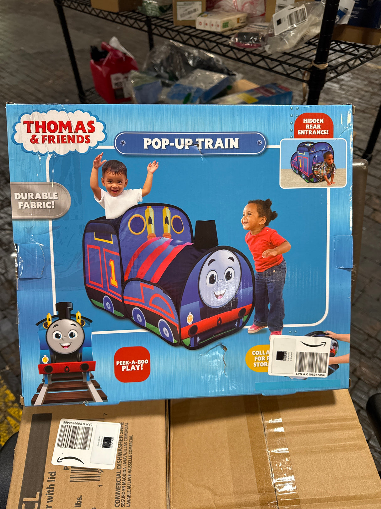 Thomas & Friends Pop Up Tent, Polyester Material for Inside & Outside Use, Children 3+