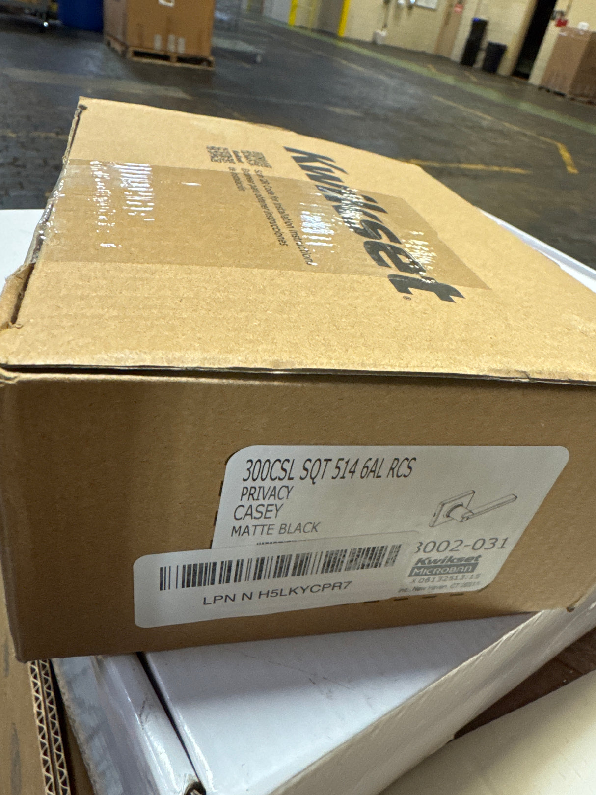 Kwikset Casey Interior Privacy Door Handle with Lock, Door Lever For Bathroom and Bedroom, Matte Black Reversible Keyless Turn Lock, with Microban Protection