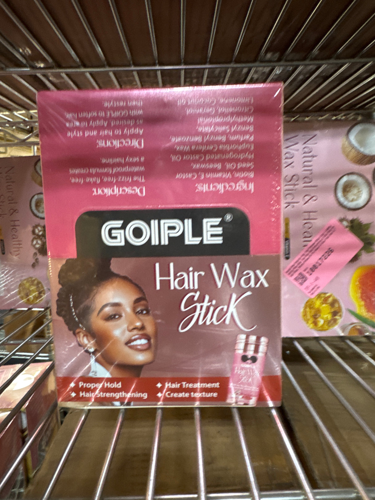 Goiple Wax Stick for Hair, Hair Pomade Stick Long-Lasting Styling Wax Stick, Hair Wax Stick Smoothing & Slick Stick for Hair Wigs, Styling Waxes for Fly Away & Edge Frizz Hair (2.7 oz) Foral Scent