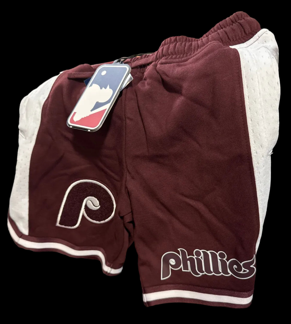 MLB PHILADELPHIA PHILLIES SCRIPT TAIL WOMEN'S SHORTS-MED