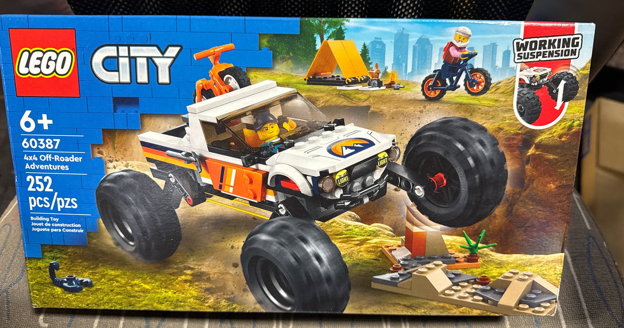 LEGO City 4x4 Off-Roader Adventures Toy Truck - Building Blocks for Boys & Girls, Ages 6+ Years - Monster Truck Pretend Play Toy - Gift Ideas - 60387