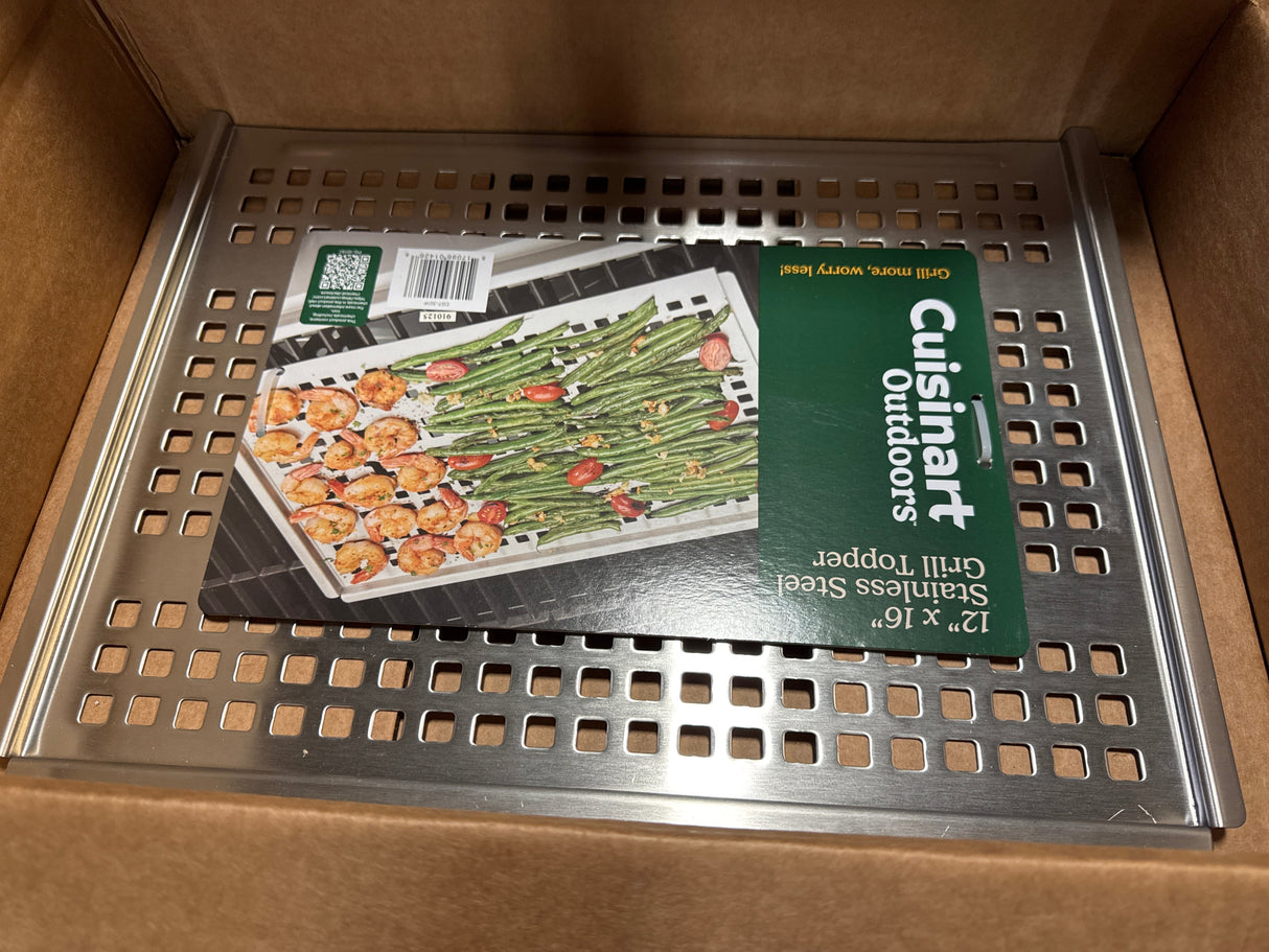 Cuisinart CGT-301 Stainless Steel Grill Topper, 12 x 16-Inch