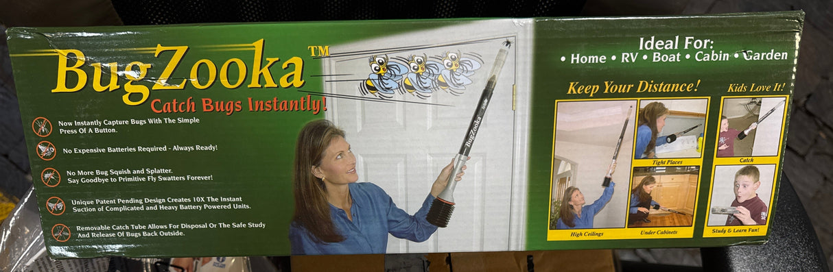 Trimax - Bugzooka - Bug Vacuum for Adults - No Batteries or Toxic Chemicals, Safe Bug Vacuum with Long Nozzle - 1 Pack