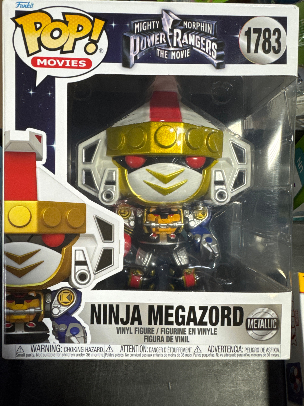 Funko Pop! Super: Mighty Morphin Power Rangers: The Movie - Ninja Megazord - Metallic - Power Rangers Movie - Collectable Vinyl Figure - Gift Idea - Official Merchandise - Toys for Kids & Adults