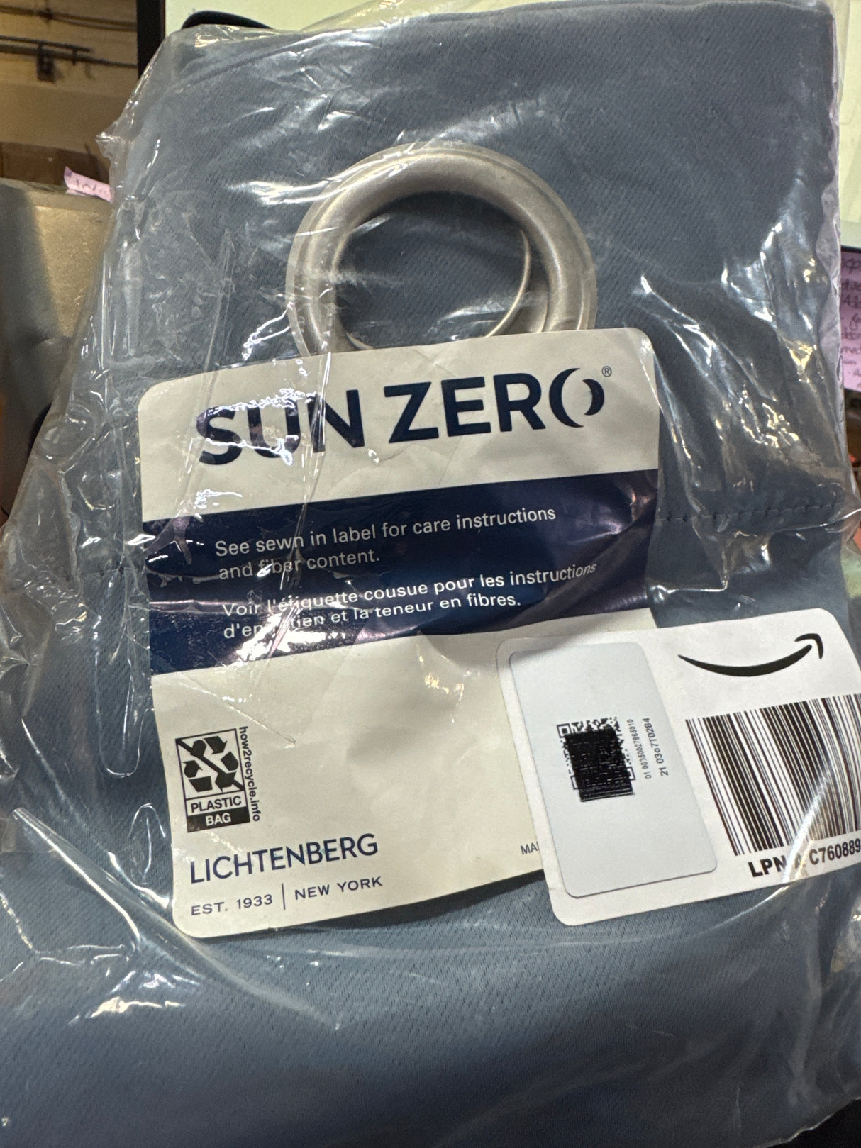 Sun Zero Barrow Energy Efficient Grommet Curtain Single Panel