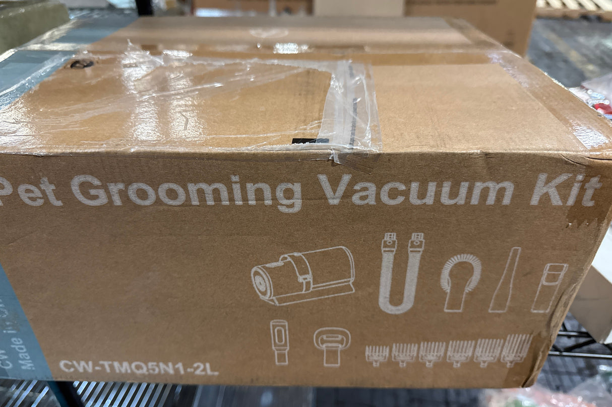 Dog Hair Vacuum & Grooming Kit, 5-In-1 Pet Grooming Solution With 99% Pet Hair Suction, Pet Grooming Vacuum With 2L Large Dust Cup, Low Noise, Professional Grooming Tools for Dogs Cats, Blue