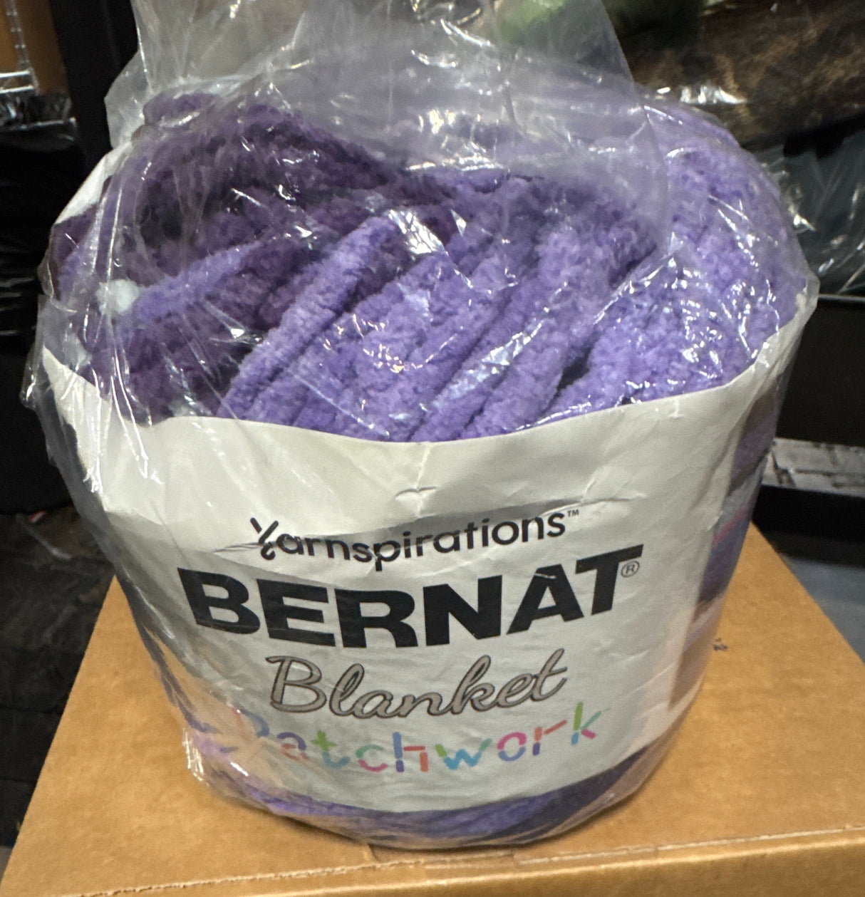 2 Pack - Bernat Blanket Patchwork Yarn-Purple Pop -