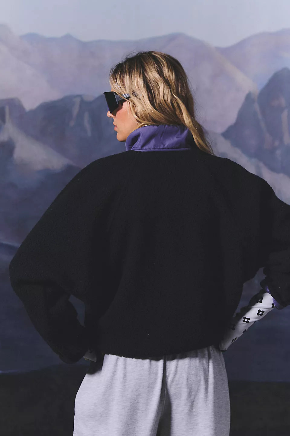 Free People Hit The Slopes Colorblock Fleece Pullover Size: L