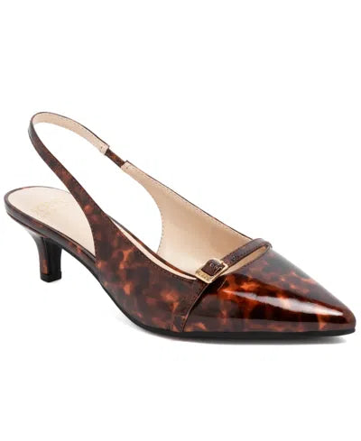 Jones New York Women's Chariot Slip On Pumps In Brown Tortoise Size: 8.5M