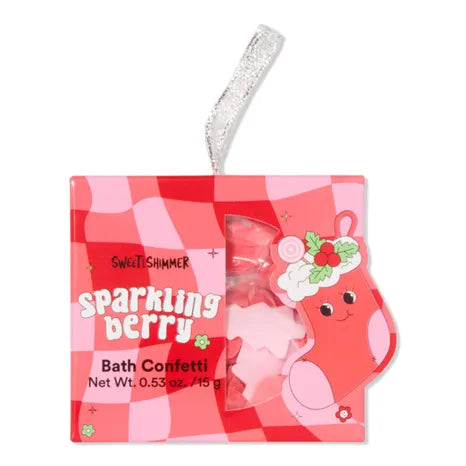 SWEET & SHIMMER | Bath Confetti | Sparkling Berry | Net Wt. 0.53 oz