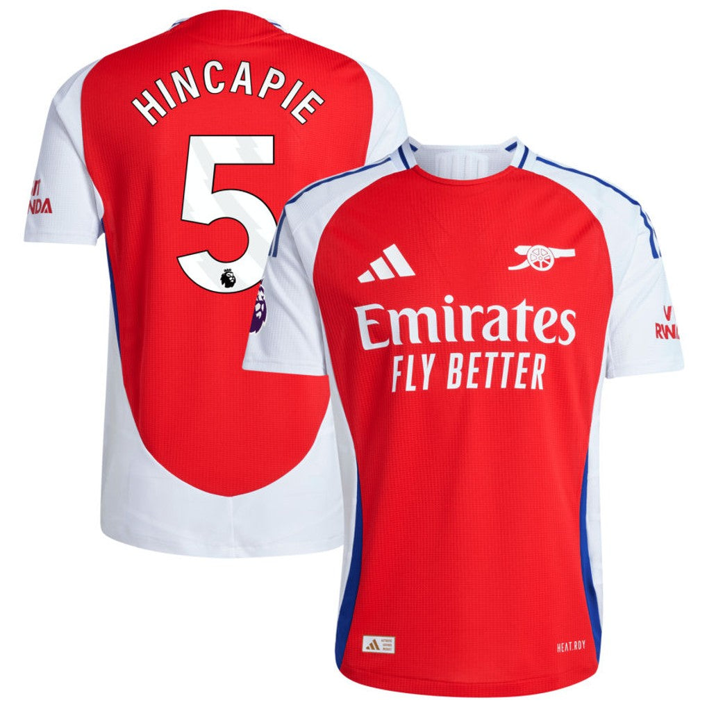 Arsenal adidas 2024/25 Home Authentic Custom Jersey – Red Size M