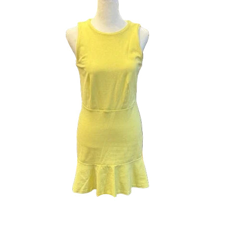 Ann Taylor Yellow Flare Sleeveless Tank Dress, Size 12