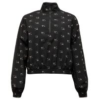 Nike W Nsw Air Aop Mod Crop Wvn Qz- Black NWT