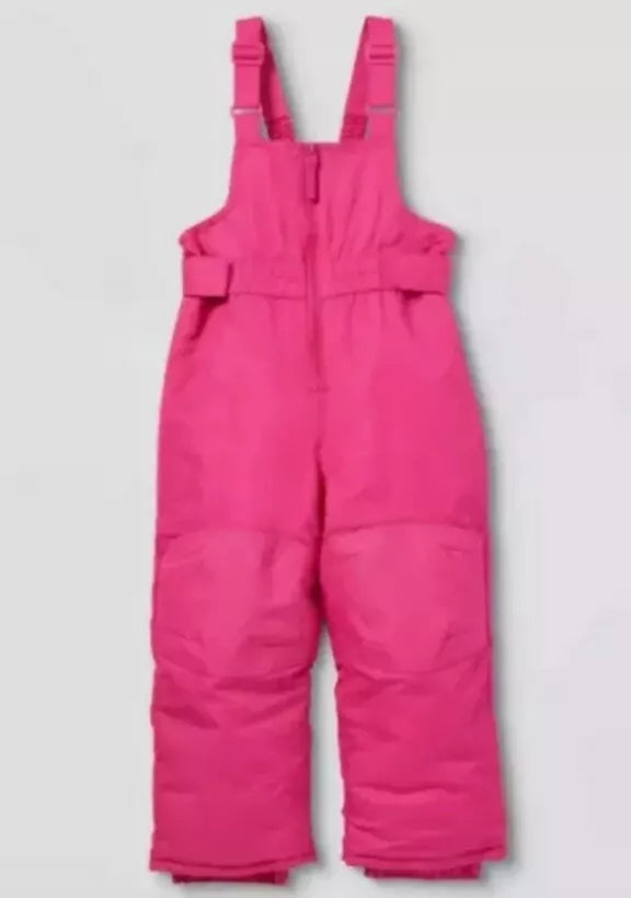 Cat & Jack Girls PINK Snow Bibs-size-M
