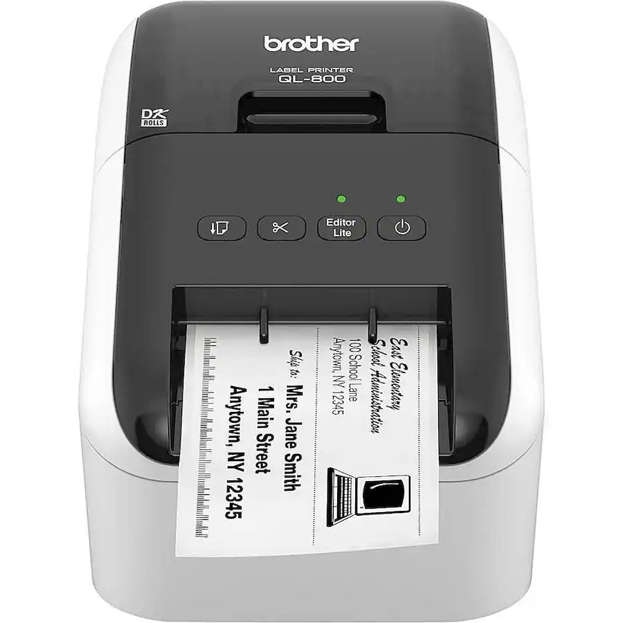 Brother - QL-800 High-Speed Thermal Label Printer - White/Black