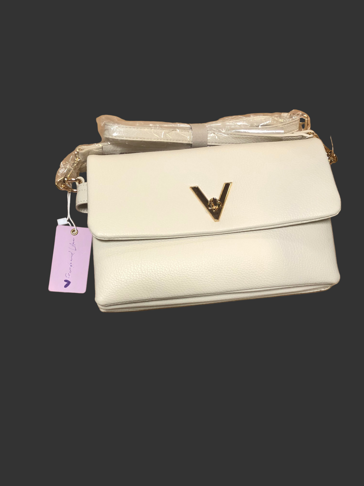 Purple and Lilac Cream & Gold Crossbody