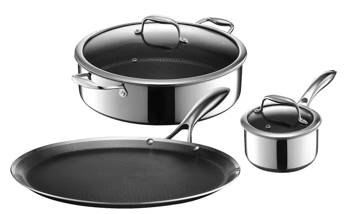 HexClad 5-Piece Hybrid Cookware Set