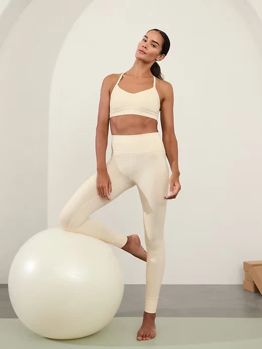 Athleta Softluxe Tight-Bone Heather-Size M
