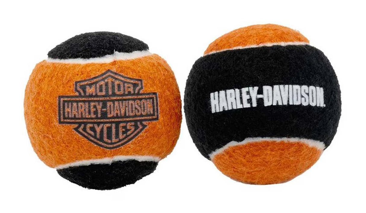 Harley-Davidson® Bar & Shield Tennis Ball Dog Toy Set w/ Squeakers