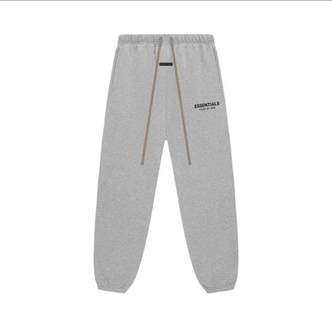 Fear of God Essentials Light Heather Grey Fleece Sweatpants XS