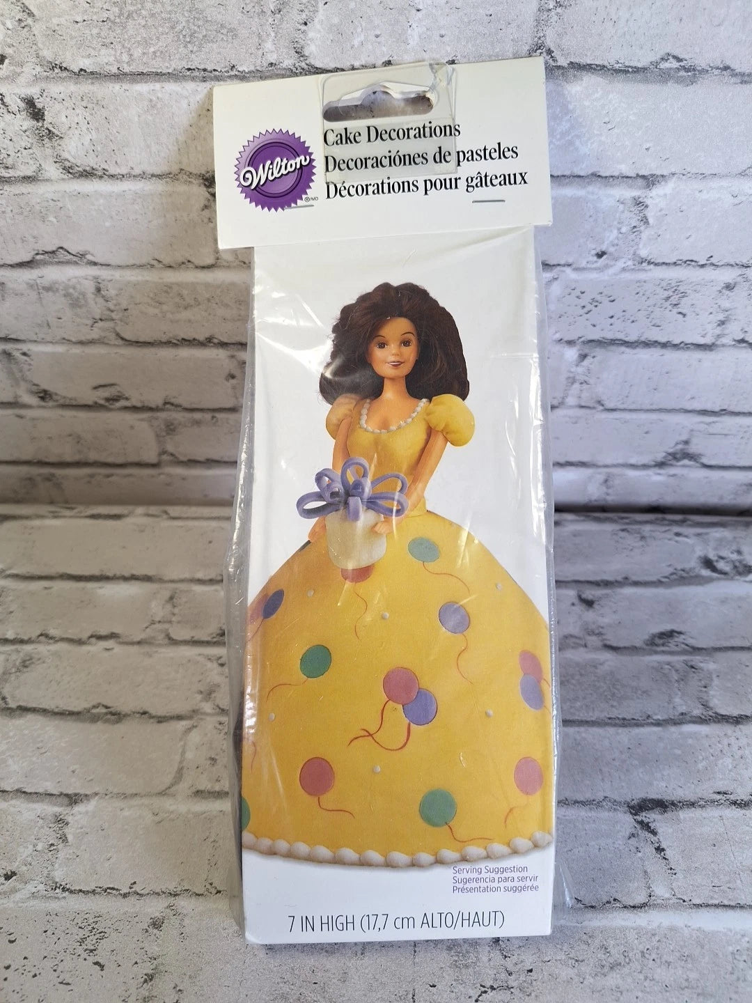 Wilton Brunette Half "Teen Doll" Cake Topper 2815-101 - 2 Pack