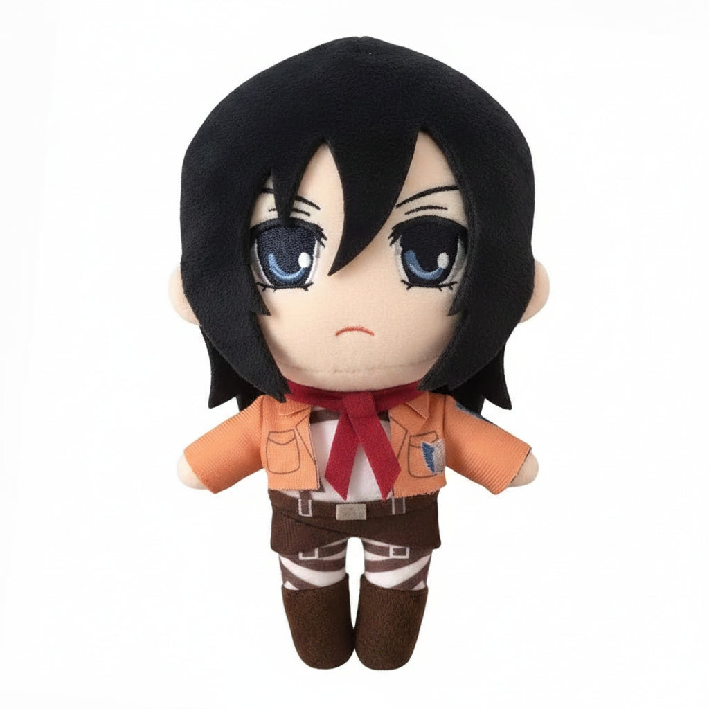 20cm Attack on Titan Mikasa Ackerman Plush Doll Anime