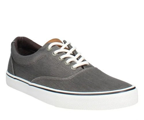 Izod Men's Size 13, Lace-Up Casual Canvas Shoes, Gray