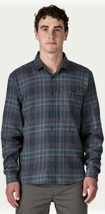 PATAGONIA M'S FJORD FLANNEL SHIRT PAW:SMOULDER BLUE L