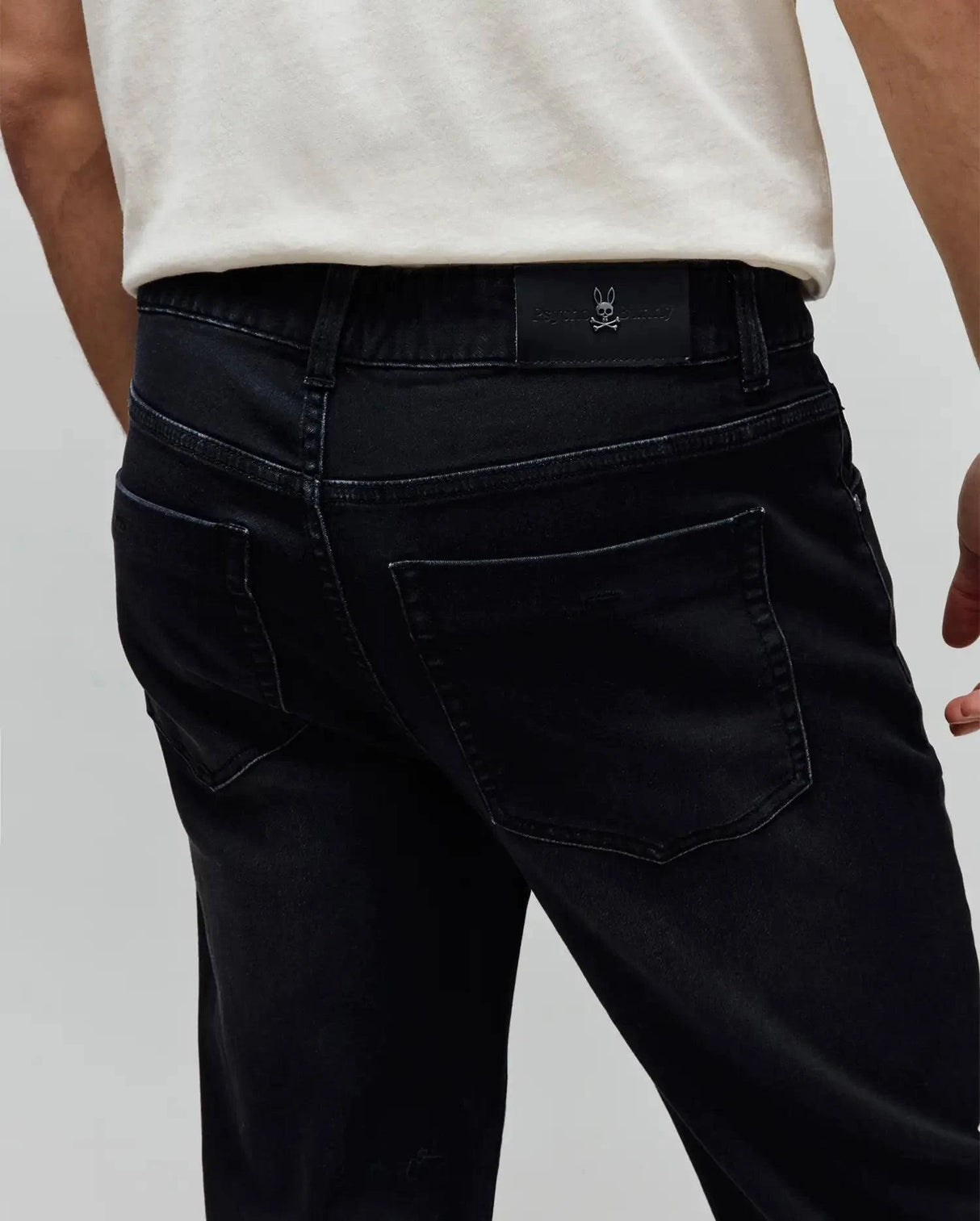Psycho Bunny Men's Ace Knit Straight Leg Denim Pant (Size: 38)