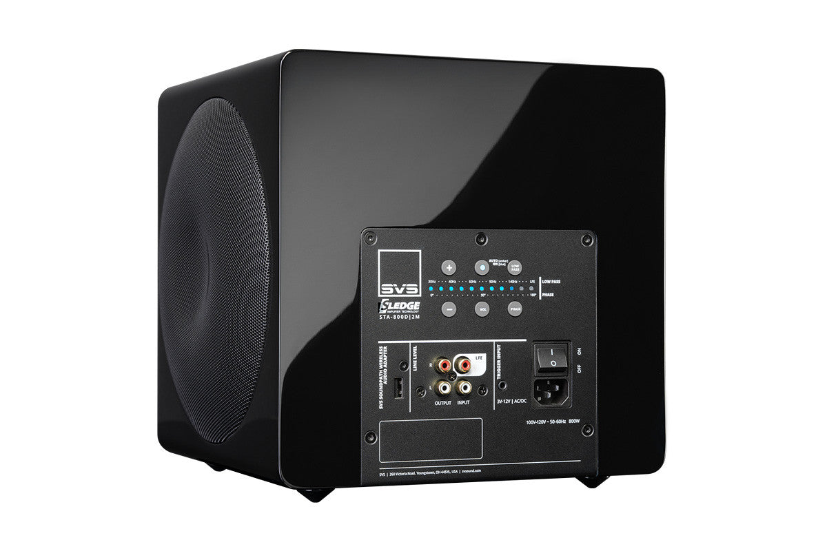 SVS Sledge- 3000 Micro Sub-Woofer- Gloss Piano Black- 110V