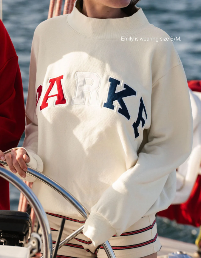 PARKE Coastal Varsity Mockneck -L/XL