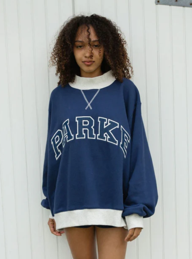 PARKE Two Tone Varsity Mockneck