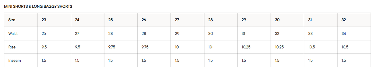 PARKE Denim Mini Shorts - Size 26