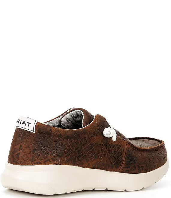 ARIAT Men's Hilo Shoe - Mahogany Blanket Emboss - Size 10.5D (Medium)