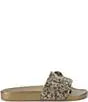 Kurt Geiger London Meena Rhinestone Embellished Logo Ornament Eagle Pool Slide Sandals WMN-8.5