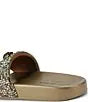 Kurt Geiger London Meena Rhinestone Embellished Logo Ornament Eagle Pool Slide Sandals WMN-8.5