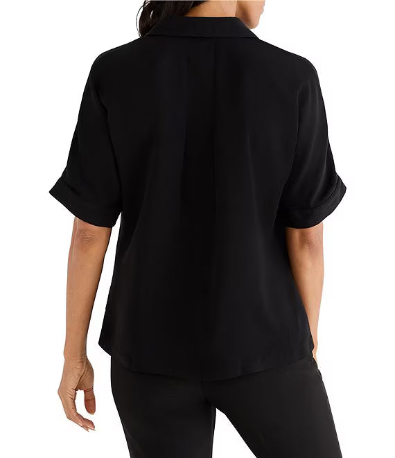 NIC+ZOE Devon Shirt for Women - Black Onyx - Size M