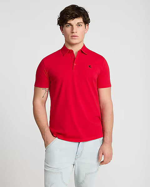 Embroidered Logo Cotton Jersey Short Sleeve Polo XL