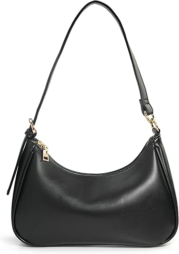 WOMN Black Leather Metro Shoulder Bag (NEW)