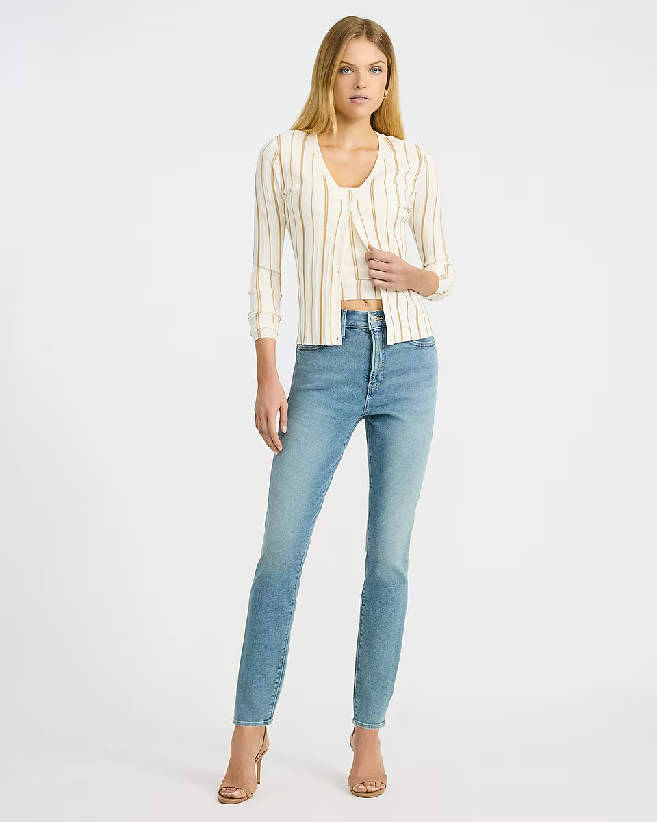 *EXPRESS Women's High Waisted Skinny Medium Wash Jeans in Hyper Stretch, 6S