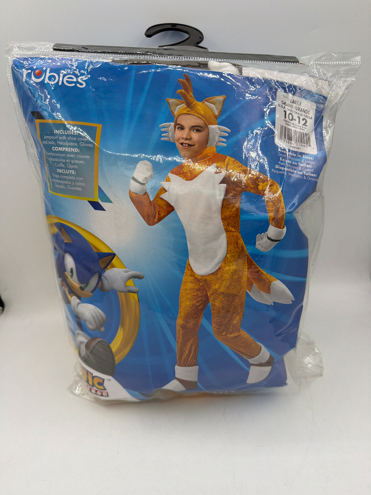 Rubies Sonic the Hedgehog: Tails Costume for Kids, Boy's Large