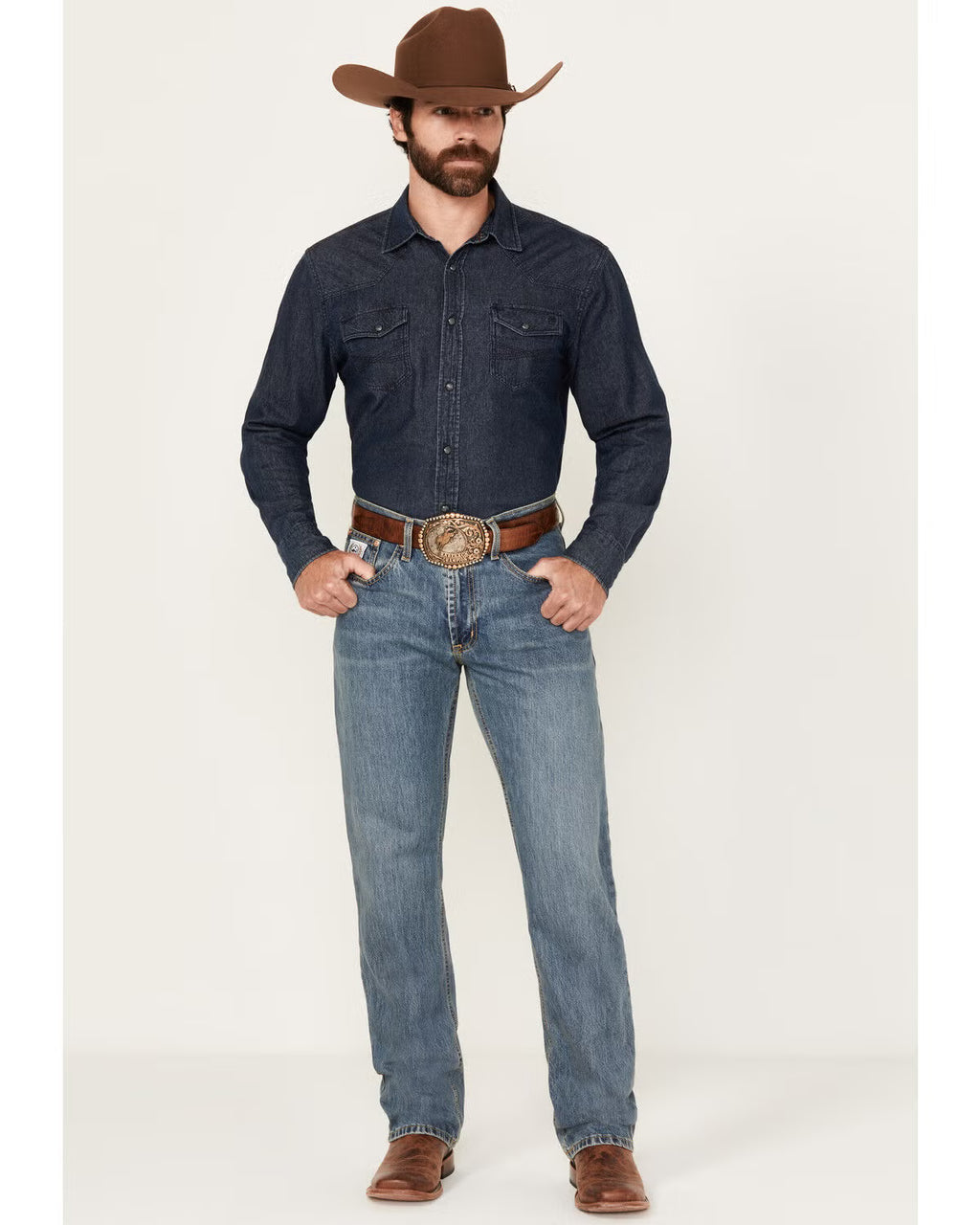 Cinch Men's White Label Jeans 32x32, Dark Wash