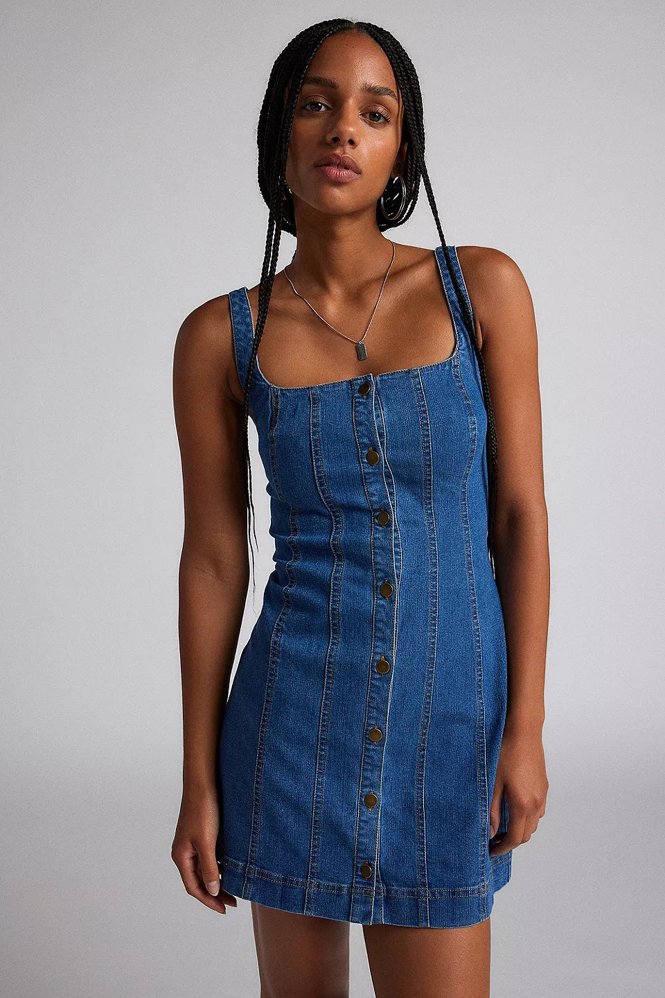 BDG Riley Denim Mini Dress Size S