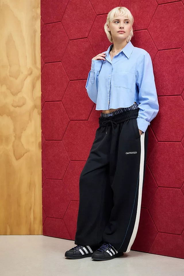 IETS FRANS - Black Panel Harri Baggy Joggers-Unisex S